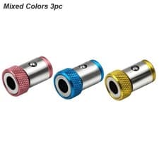 Image of Magnetic Screwdriver Bit Holder Ring 1/4" Hex Strong Magnet Drill Adapter Tool