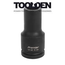 Image of Sealey IS3419D Impact Socket 19mm Deep 3/4"Sq Drive