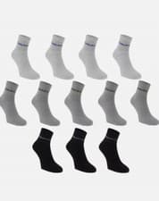 Image of Donnay Kids Quarter Socks 12 Pack Childs UK C8-C13 Boys Multicoloured