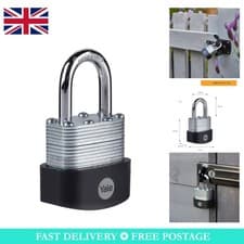 Image of Laminated Steel Padlock 40mm with Hardened Shackle - Ultimate Security Solution