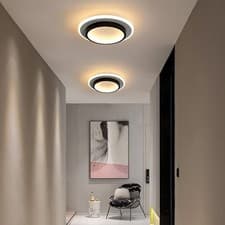 Image of Modern Minimalist Round LED Flush Mount Ceiling Light for Office & Home