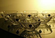 Image of Waterford Crystal Lismore 4" Classic Bowl Set of 6 New Signed