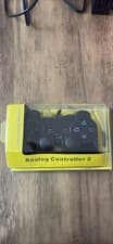 Image of Wired PlayStation 2 Controller 3rd Party In Black New Unused Sealed