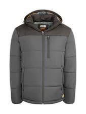 Image of Jcb Workwear Unisex Padded Jacket Grey / Black Size 2XL