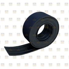 Image of 3mm Wide Ribbed Rubber Matting Roll Fluted Anti Slip - Various Widths & Lengths