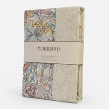 Image of Morris & Co Golden Lily King Size Duvet Cover Set Includes Two Pillowcases
