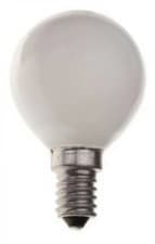 Image of Light Bulb Frosted 25w Incandescent Golfball Dimmable 2700K E14 Opal Crompton