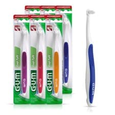 Image of Extra Small Tuft Toothbrush for Implants, Back Teeth Wisdom Teeth - 6 Pack