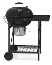 Image of Tower T978572 Black Kettle Charcoal Grill with Built-In Side Table~ Black