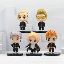 Image of 5Pcs Tokyo Revengers Engers Hanagaki Takedo Anime Toy Model Doll Figure Set