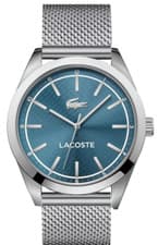 Image of Lacoste 2010924 Men's 44mm Silver Stainless Steel Bracelet Analog Turquois Watch