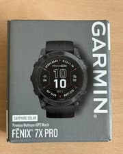 Image of Garmin Fenix 7 Pro Sapphire Solar GPS Smartwatch 51mm Black New sealed