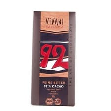 Image of Vivani Organic Chocolate | 92% Dark Choc Panama Estate | 10 x 80G