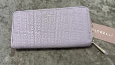 Image of FIORELLI CITY BLOSSOM EMBOSSED Zip Around PURSE New