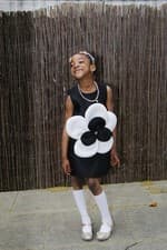 Image of Black Girl Dress 5-6 Flower Bow Stunned Style For Birthday By Violetstyles .