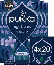 Image of Pukka - Night Time Organic Herbal Tea - 4 Packs of 20 Sachets