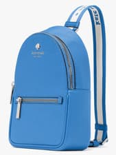 Image of Kate Spade Emma Small Blue Pebbled Leather Backpack KK073 Bag NWT $379 Retail F