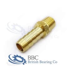 Image of BRASS HOSE TAIL AIR WATER MH04/04 MH04/08 1/4" BSPT - IMPERIAL (CHOOSE SIZE)*