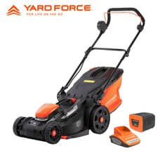 Image of Yard Force 40V 2.5Ah 37cm BRUSHLESS Cordless Lawnmower, Rear Roller, LM G37A
