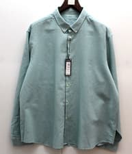 Image of M & S Mens Linen Blend With Cool Comfort Regular Fit Long Sleeve Shirt ~4XLarge~
