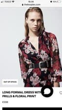 Image of THE KOOPLES FLORAL RUFFLE DRESS -BNWT-3