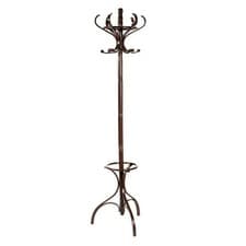 Image of Wooden Entryway Coat Rack Stand and Hat Stand