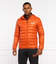 Image of Emporio Armani EA7 Hooded Core Identity Puffer Jacket Down Fill - Medium - New
