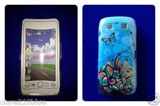 Image of Blackberry Torch 9860 9850 Mobile PhoneCover Skin Hard Blue Butterfly Stocking