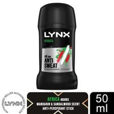 Image of Lynx Africa Deodorant Stick 50ml Mens Anti-Perspirant w/ 48-Hour Protection