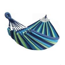 Image of Garden Camping Canvas Hammock Bed Hanging Swing Breathable Outdoor 1-2 Person UK