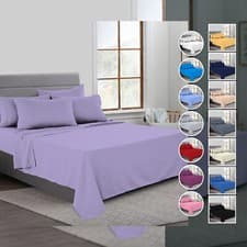 Image of Luxury Flat Sheets Egyptian Cotton 200TC Hotel Quality Single Double King Super