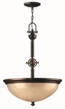 Image of Dark Bronze Triple Light Suspended Mini Pendant Ceiling Light