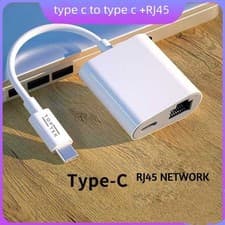 Image of Type C OTG Ethernet Adapter USB C To RJ45 Ethernet LAN Wired Network Converter