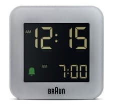 Image of Braun BC09G Digital Alarm Clock Grey 100 Years Limited Edition