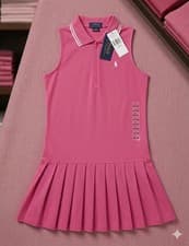 Image of 🔥NWT Ralph Lauren Pink Sleeveless Tennis Dress | Girls 12-14 / 152cm