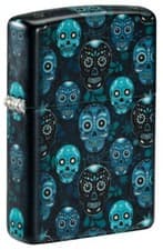 Image of Zippo 60007107 49193 Sugar Skulls zippo box lifetime guarantee