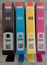 Image of HP 364 Genuine Ink Cartridges Black Cyan Magenta Yellow N9J73AE Original HP364