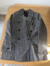 Image of All Saints women's astrid mono long line blazer (size 8)