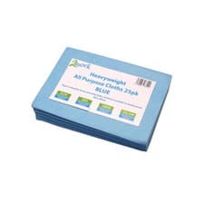 Image of 2Work Heavyweight All Purpose Cloth 500x350mm Blue (Pack of 25) CNT01319