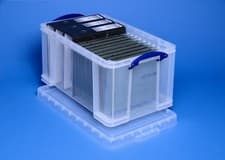 Image of Really Useful Boxes Large Clear Lidded Storage Box 5 Litre-84 Litre Multi-Pack
