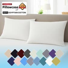Image of Pack Of 4 - 100% Egyptian Cotton 400 Thread Count Oxford / Housewife Pillow Case