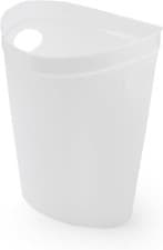 Image of Addis Oval Plastic Waste Paper Bin Flexi Multi 514806 White