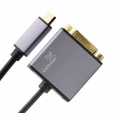 Image of Cablesson USB Type C male to DVI female adapter 0.23m - 4K@30Hz - Black/White