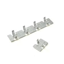 Image of Aluminium Self Adhesive Cable Fastener Clips - 6mm 10mm All Quantities