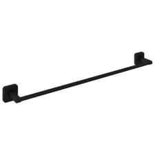 Image of Nuie Trisen 600mm Single Towel Rail Bar Matte Black Wall Mounted Bathroom