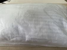 Image of 2 Basics Pillows Soft Fill Polyester With Stripe Cover .