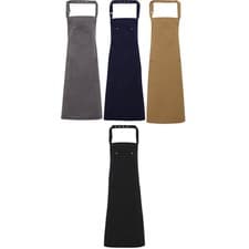 Image of Unisex Adult Premier Chino Cotton Bib Apron