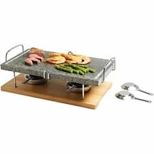 Image of KitchenCraft Artesa Portable Marble Steak Hot Cooking Stone Grill -ARTSTONEGRILL