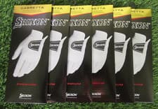 Image of Brand New! 6 Srixon Cabretta Premium Golf Gloves, Regular, RH for LH Players