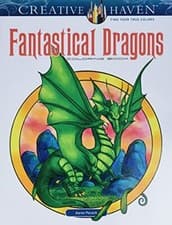 Image of Creative Haven Fantastical Dragons Coloring Book (Adult Coloring). Poc*ck**
